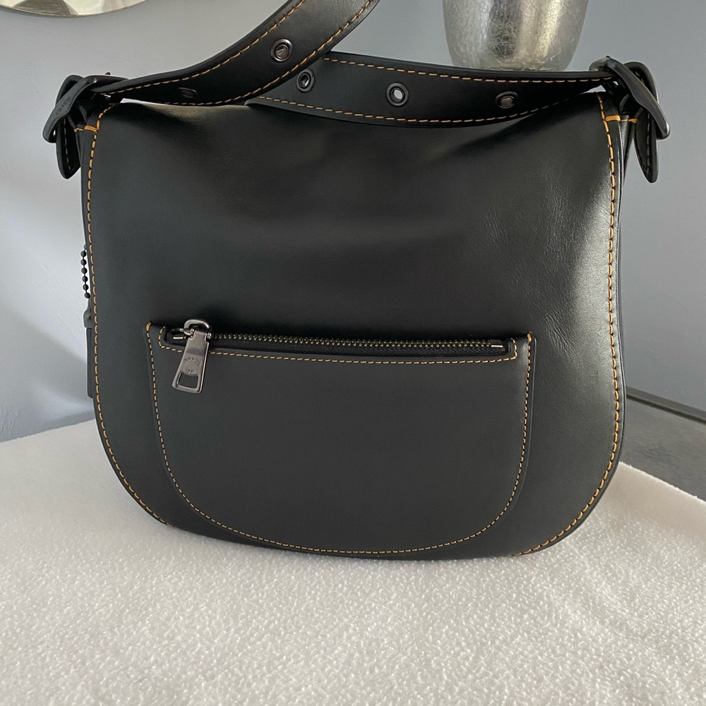 Coach 1941 Saddle Bag with contrasting stitching & matching 1941 Turnlock Wallet - Picture 8 of 16